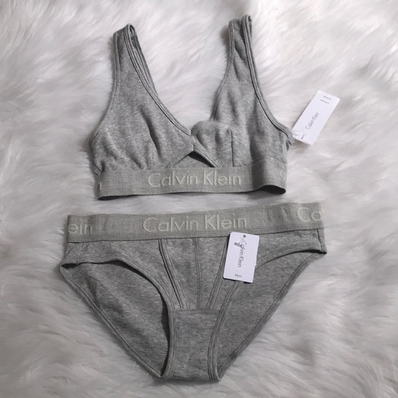 grey calvin klein set
